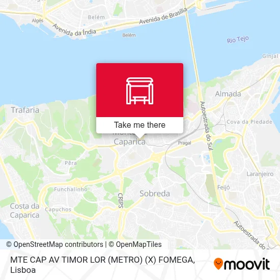 MTE CAP AV TIMOR LOR (METRO) (X) FOMEGA map