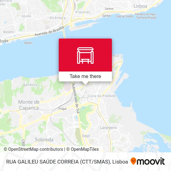 RUA GALILEU SAÚDE CORREIA (CTT / SMAS) map