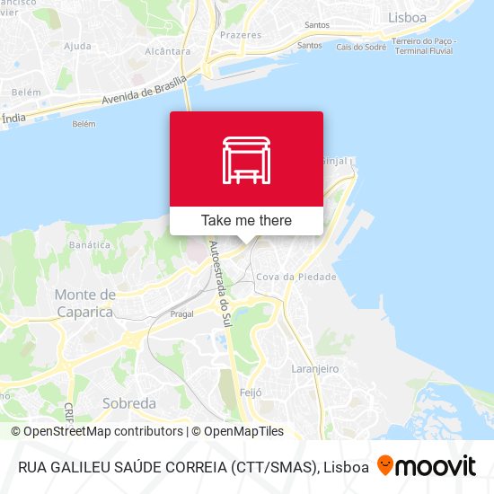 RUA GALILEU SAÚDE CORREIA (CTT / SMAS) map