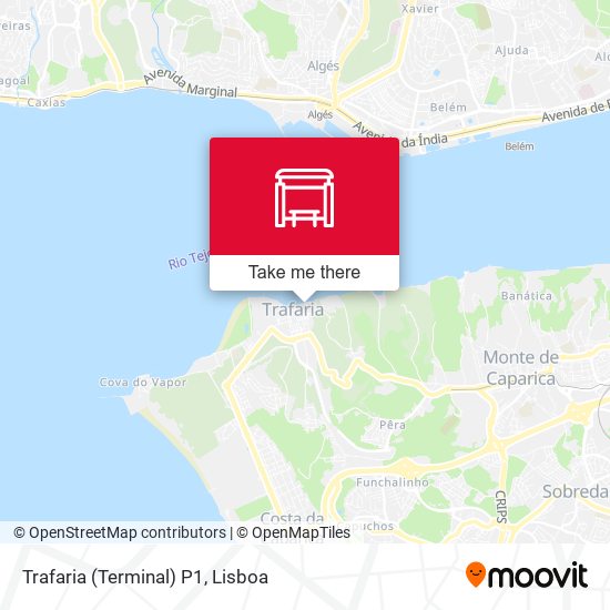 Trafaria (Terminal) P1 mapa