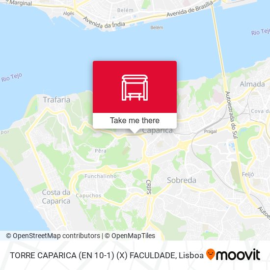 TORRE CAPARICA (EN 10-1) (X) FACULDADE map