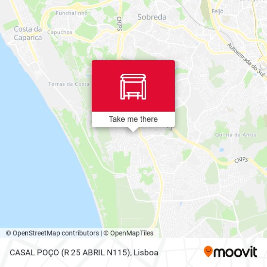 CASAL POÇO (R 25 ABRIL N115) mapa