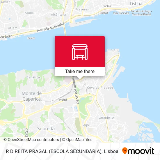 R DIREITA PRAGAL (ESCOLA SECUNDÁRIA) map