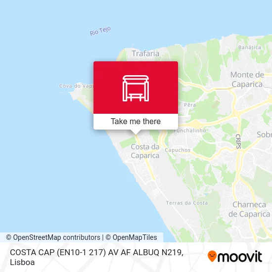 COSTA CAP (EN10-1 217) AV AF ALBUQ N219 map