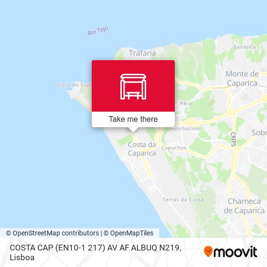COSTA CAP (EN10-1 217) AV AF ALBUQ N219 mapa