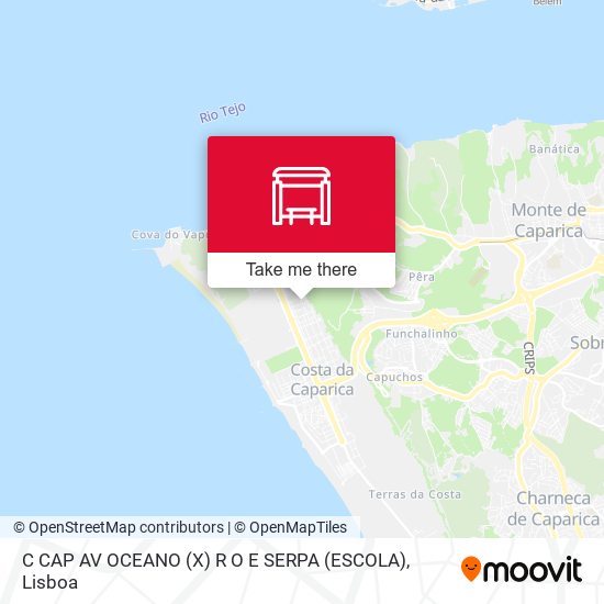 C CAP AV OCEANO (X) R O E SERPA (ESCOLA) map