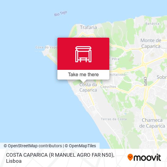 COSTA CAPARICA (R MANUEL AGRO FAR N50) mapa