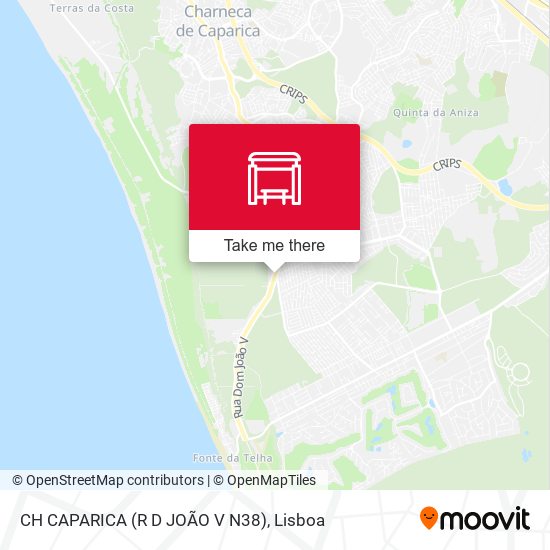 CH CAPARICA (R D JOÃO V N38) mapa