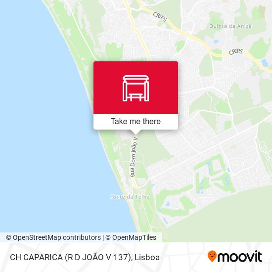 CH CAPARICA (R D JOÃO V 137) mapa