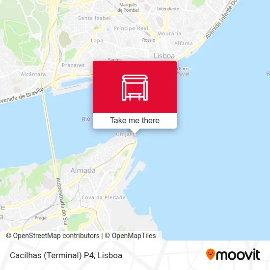 Cacilhas (Terminal) P4 map