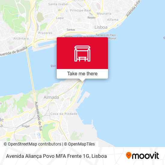 Avenida Aliança Povo MFA Frente 1G map