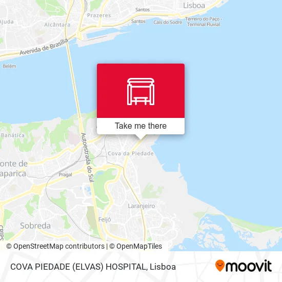 COVA PIEDADE (ELVAS) HOSPITAL map