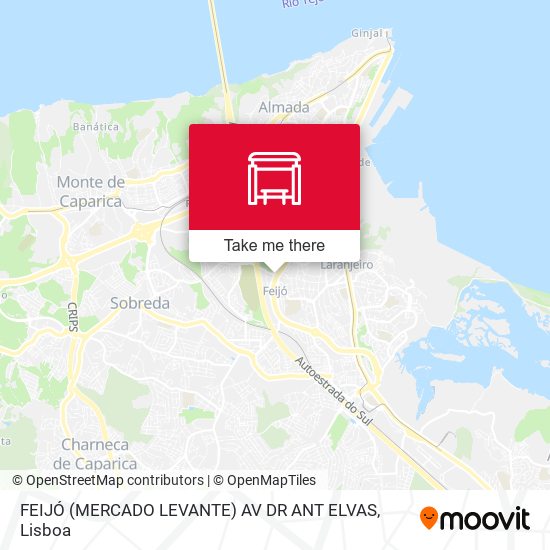 FEIJÓ (MERCADO LEVANTE) AV DR ANT ELVAS mapa