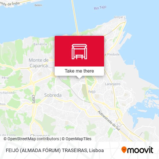 FEIJÓ (ALMADA FÓRUM) TRASEIRAS map