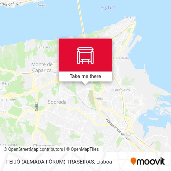 FEIJÓ (ALMADA FÓRUM) TRASEIRAS map