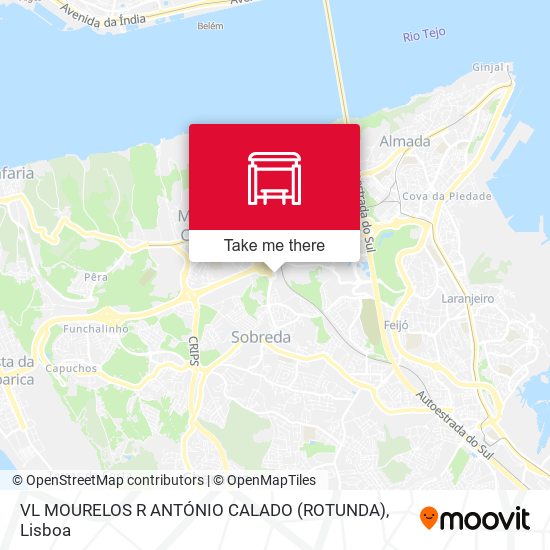 VL MOURELOS R ANTÓNIO CALADO (ROTUNDA) map