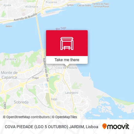 COVA PIEDADE (LGO 5 OUTUBRO) JARDIM map