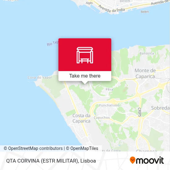 QTA CORVINA (ESTR MILITAR) map