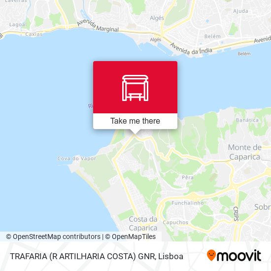 TRAFARIA (R ARTILHARIA COSTA) GNR map