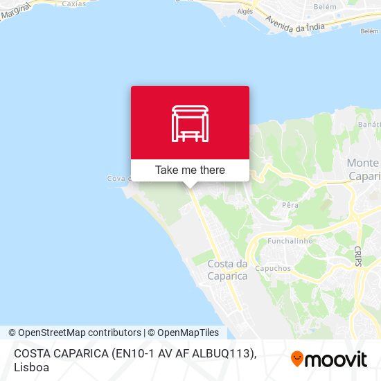 COSTA CAPARICA (EN10-1 AV AF ALBUQ113) mapa