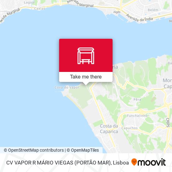 CV VAPOR R MÁRIO VIEGAS (PORTÃO MAR) map