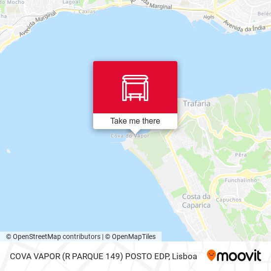 COVA VAPOR (R PARQUE 149) POSTO EDP mapa