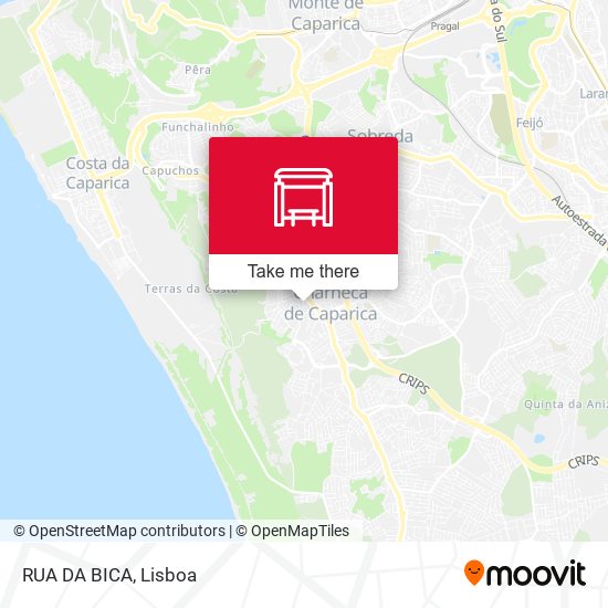 RUA DA BICA map