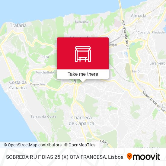 SOBREDA R J F DIAS 25 (X) QTA FRANCESA mapa