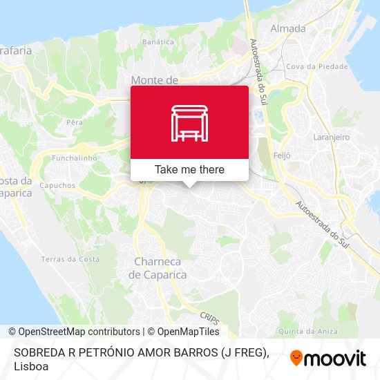 SOBREDA R PETRÓNIO AMOR BARROS (J FREG) mapa
