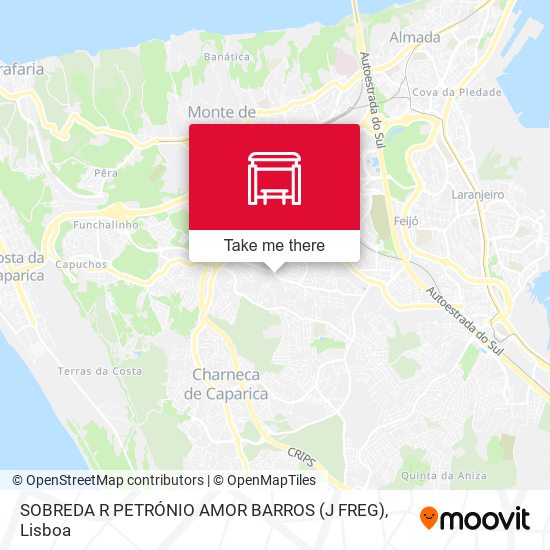 SOBREDA R PETRÓNIO AMOR BARROS (J FREG) map