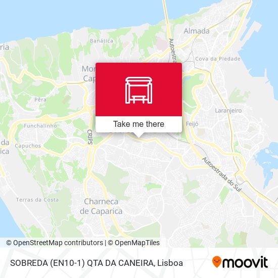 SOBREDA (EN10-1) QTA DA CANEIRA mapa