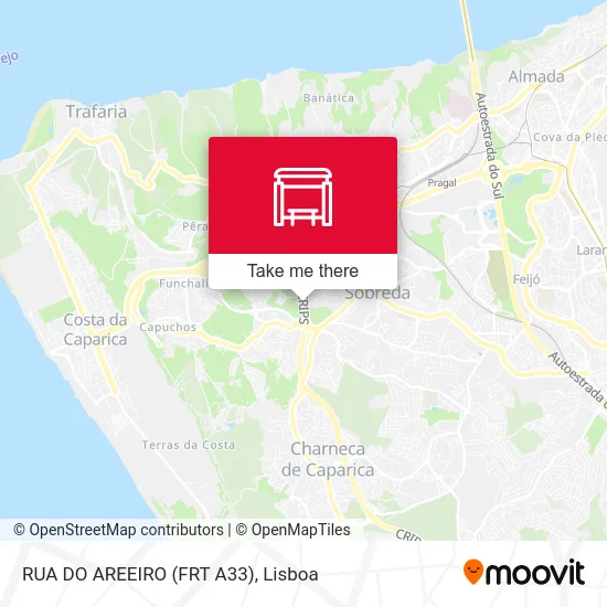 RUA DO AREEIRO (FRT A33) mapa