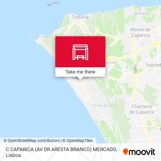 C CAPARICA (AV DR ARESTA BRANCO) MERCADO mapa