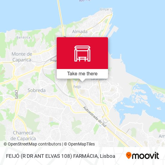 FEIJÓ (R DR ANT ELVAS 108) FARMÁCIA map