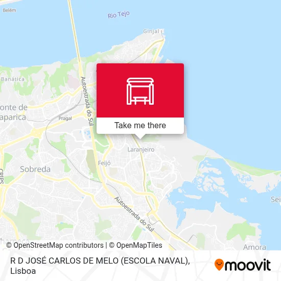 R D JOSÉ CARLOS DE MELO (ESCOLA NAVAL) map