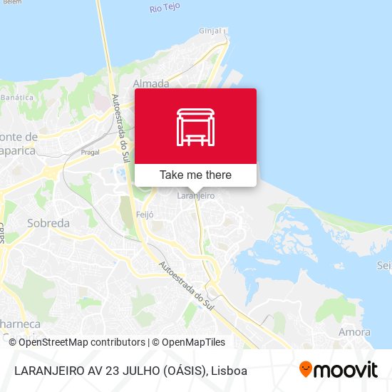 LARANJEIRO AV 23 JULHO (OÁSIS) mapa