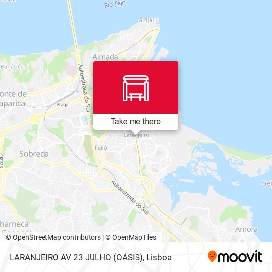 LARANJEIRO AV 23 JULHO (OÁSIS) mapa