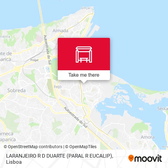 LARANJEIRO R D DUARTE (PARAL R EUCALIP) map