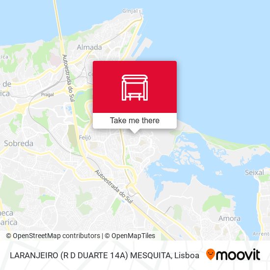 LARANJEIRO (R D DUARTE 14A) MESQUITA mapa