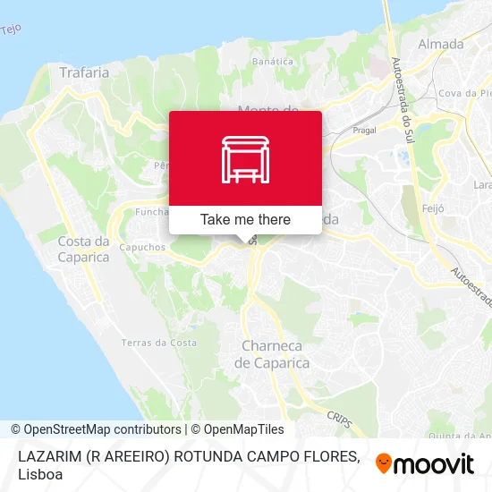 LAZARIM (R AREEIRO) ROTUNDA CAMPO FLORES map