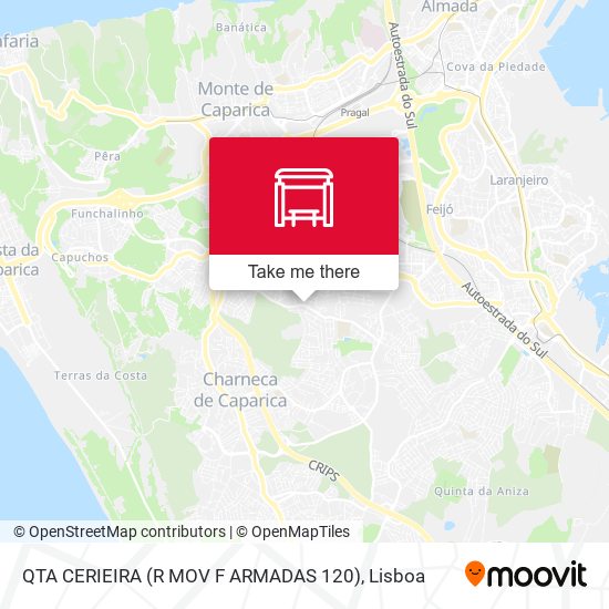 QTA CERIEIRA (R MOV F ARMADAS 120) map
