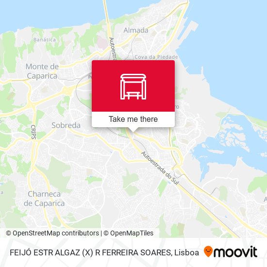 FEIJÓ ESTR ALGAZ (X) R FERREIRA SOARES mapa