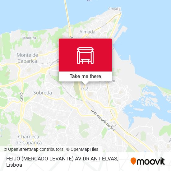 FEIJÓ (MERCADO LEVANTE) AV DR ANT ELVAS mapa