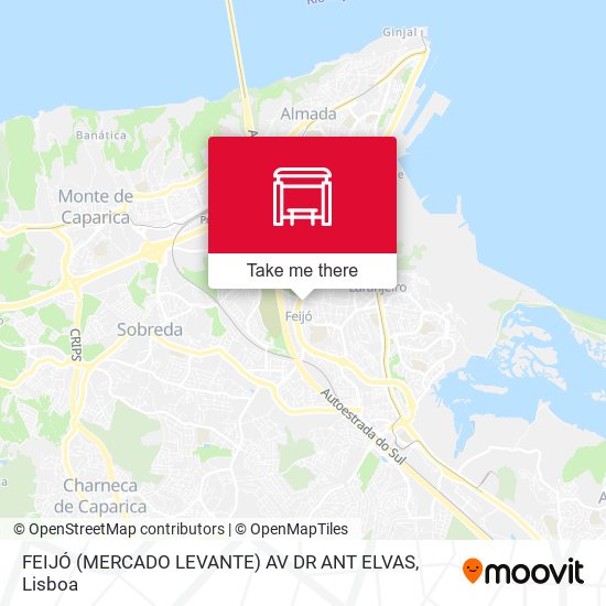 FEIJÓ (MERCADO LEVANTE) AV DR ANT ELVAS mapa