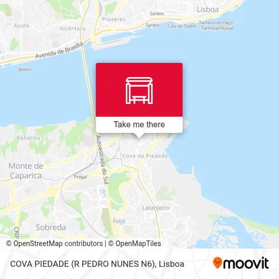 COVA PIEDADE (R PEDRO NUNES N6) map