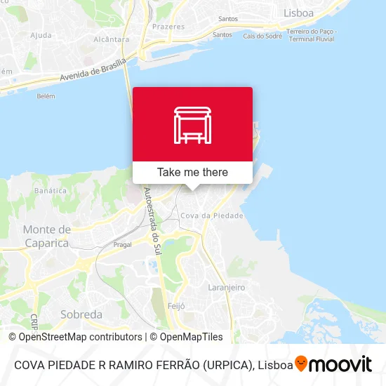 COVA PIEDADE R RAMIRO FERRÃO (URPICA) map