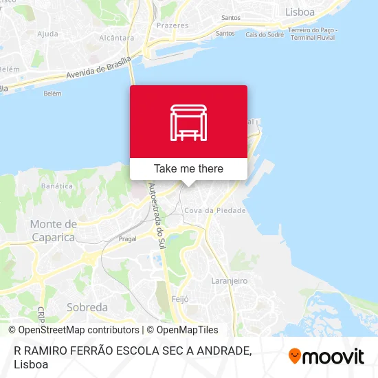 R RAMIRO FERRÃO ESCOLA SEC A ANDRADE map