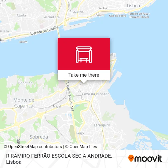 R RAMIRO FERRÃO ESCOLA SEC A ANDRADE map