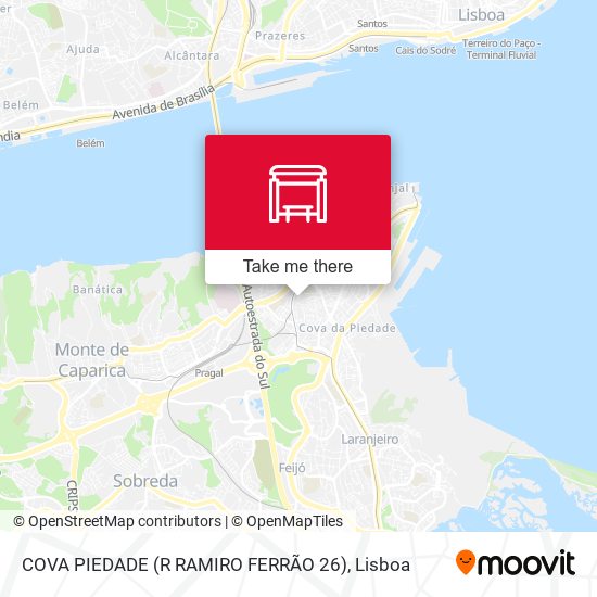COVA PIEDADE (R RAMIRO FERRÃO 26) mapa