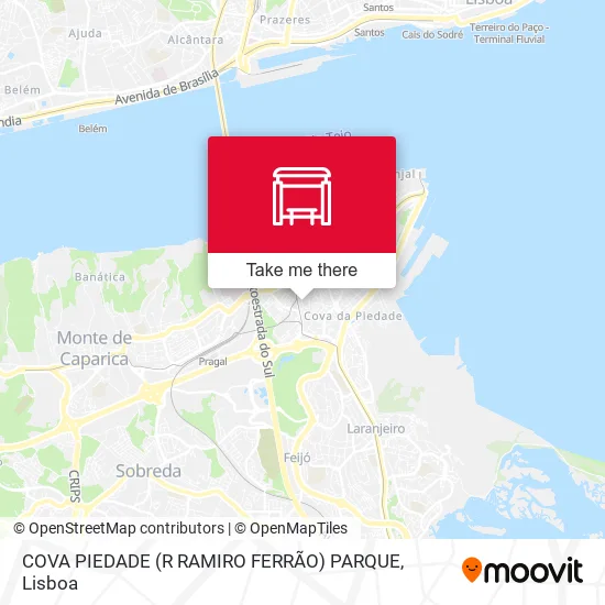 COVA PIEDADE (R RAMIRO FERRÃO) PARQUE map